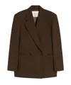 Weekend Max Mara Long-sleeved Suit Jacket In Brown