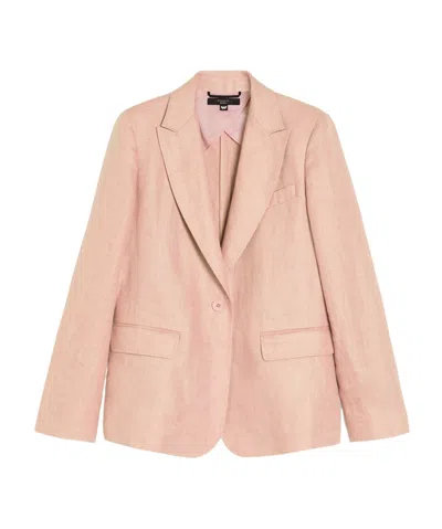 Weekend Max Mara Long-sleeved Suit Jacket In Nude