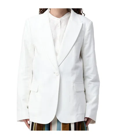 Weekend Max Mara Long-sleeved Suit Jacket In White