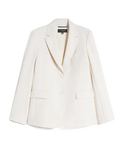 Weekend Max Mara Long-sleeved Suit Jacket In White