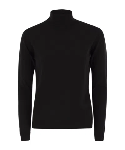 Weekend Max Mara Long-sleeved Sweater In Black