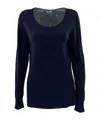 Weekend Max Mara Long-sleeved Sweater In Black