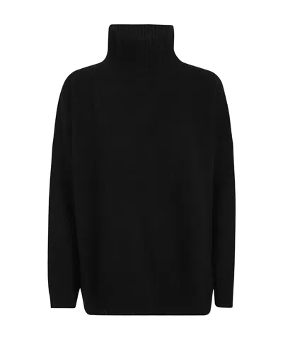 Weekend Max Mara Long-sleeved Sweater In Black