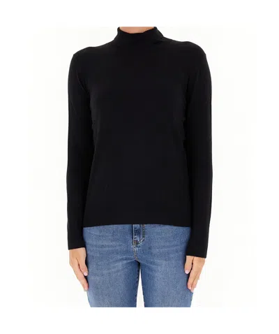 Weekend Max Mara Long-sleeved Sweater In Black