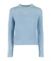 Weekend Max Mara Long-sleeved Sweater In Blue