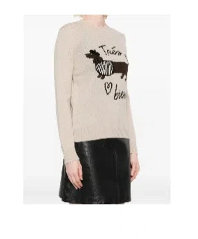 Weekend Max Mara Long-sleeved Sweater In Brown