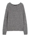 Weekend Max Mara Long-sleeved Sweater In Gray