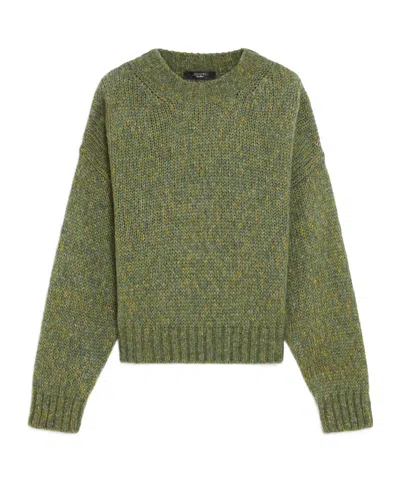 Weekend Max Mara Long-sleeved Sweater In Green