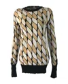 Weekend Max Mara Long-sleeved Sweater In Multicolor