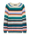 Weekend Max Mara Linz Striped Raglan-sleeve Sweater In Multicolor