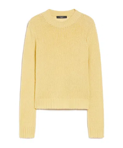 Weekend Max Mara Long-sleeved Sweater In Nude