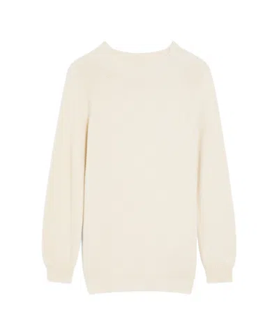 Weekend Max Mara Long-sleeved Sweater In White