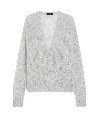 Weekend Max Mara Long-sleeved Sweater In White