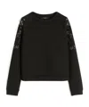Weekend Max Mara Long-sleeved Sweatshirt In Black