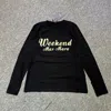 Weekend Max Mara Long-sleeved T-shirt In Black