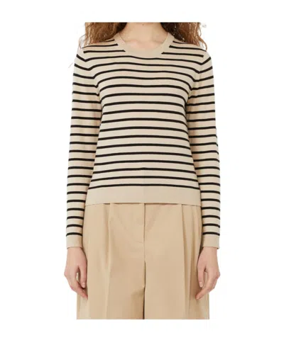 Weekend Max Mara Long-sleeved T-shirt In Neutral
