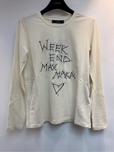 Weekend Max Mara Long-sleeved T-shirt In White