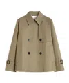 Weekend Max Mara Button Double-breasted Coat In Brown