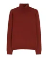 Weekend Max Mara Long-sleeved Turtleneck Sweater In Brown