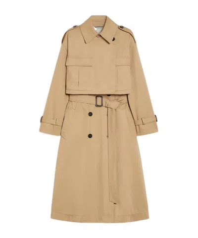 Weekend Max Mara Long-sleeved Windbreaker Set In Nude