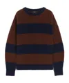 Weekend Max Mara Long-sleeved Wool Sweater In Brown
