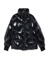 Weekend Max Mara Long-sleeved Zipper Down Jacket In Black