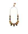 Weekend Max Mara Long Straw Necklace In Yellow