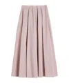 Weekend Max Mara Plated Midi Skirt In Pink