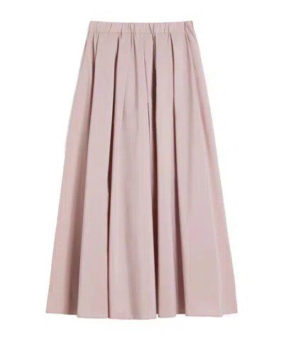 Weekend Max Mara Plated Midi Skirt In Neutral