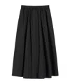 Weekend Max Mara Long Taffeta Skirt In Black