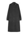 Weekend Max Mara Long Wool Coat In Gray