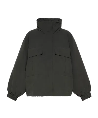 Weekend Max Mara Drawstring High-neck Jacket In Brown