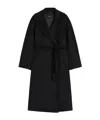 Weekend Max Mara Double-faced Wool Coat In Black