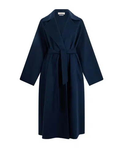 Weekend Max Mara Long-sleeved Coat In Black