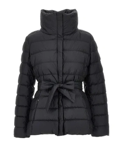 Weekend Max Mara Long-sleeved Cotton-padded Jacket In Black