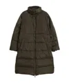 Weekend Max Mara Long-sleeved Down Jacket In Gray