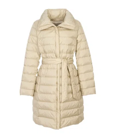 Weekend Max Mara Long-sleeved Down Jacket In Neutral