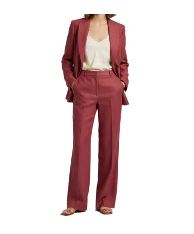 Weekend Max Mara Long-sleeved Suit Jacket In Burgundy