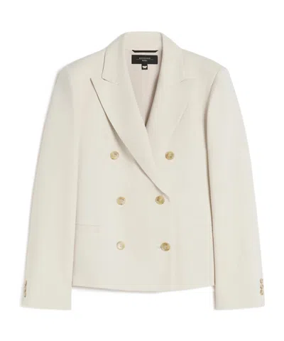 Weekend Max Mara Long-sleeved Suit Jacket In Neutral