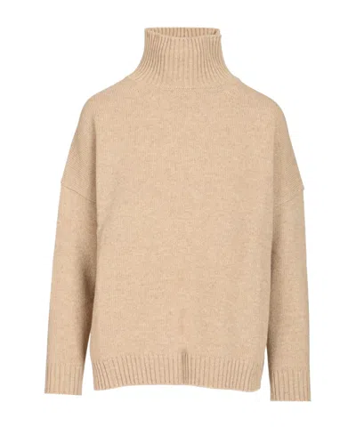 Weekend Max Mara Long-sleeved Sweater In Brown