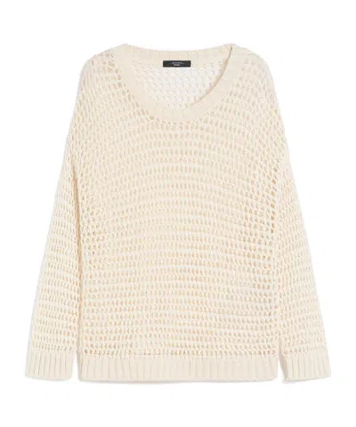 Weekend Max Mara Long-sleeved Sweater In Neutral