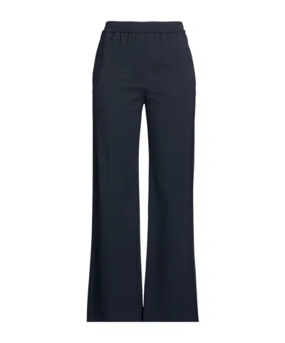 Weekend Max Mara Loose Straight-leg Pants In Blue