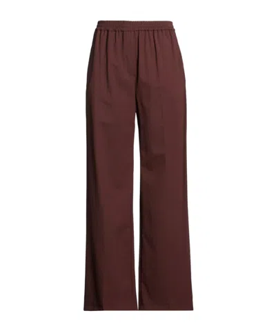 Weekend Max Mara Loose Straight-leg Pants In Brown