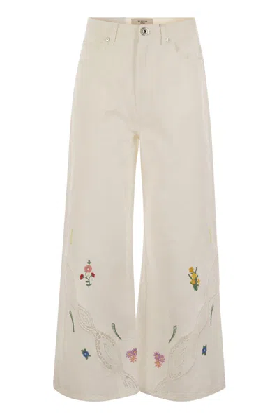 Weekend Max Mara◆LORD◆刺繍入りコットンワイドパンツ 楽天市場】WEEKEND MAX MARA ウィークエンド マックスマーラ