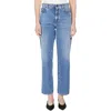Weekend Max Mara Omens Navy Loris Straight-leg Stretch-denim Jeans In Navy