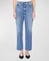 Weekend Max Mara Omens Navy Loris Straight-leg Stretch-denim Jeans In Navy
