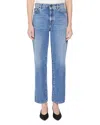 Weekend Max Mara Omens Navy Loris Straight-leg Stretch-denim Jeans In Navy