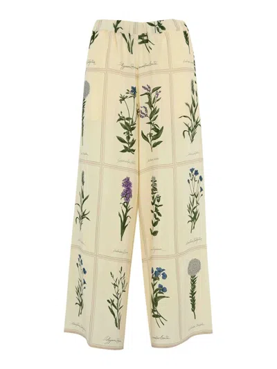 Weekend Max Mara Lory Printed Silk Trousers