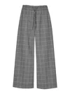 Weekend Max Mara Luigi Prince Of Wales Wool Trousers In Gray