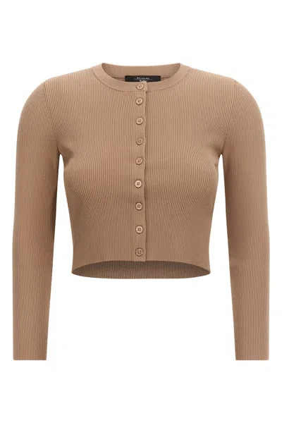 Weekend Max Mara 'magiaro' Cardigan In Sand